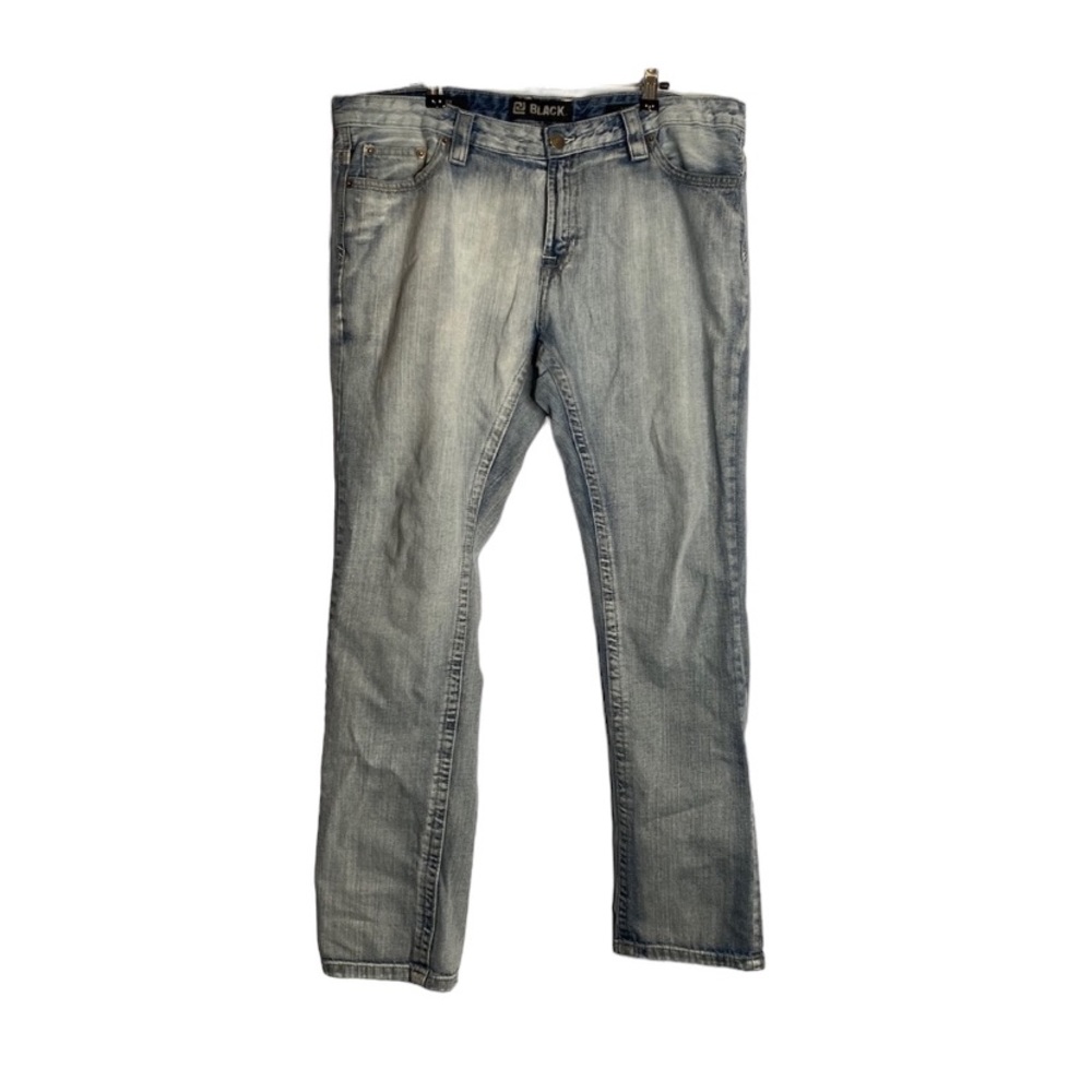 Just Black Mens light wash distressed jeans size 36